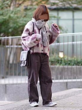 「アイテム（雑誌）」を使った、ぬこさん（レディース・153cm）の秋コーディネート