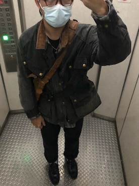 「BELSTAFF（ベルスタッフ）のアイテム」を使った、Yu Shan Shenさん（メンズ・173cm）の秋コーディネート