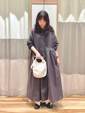 「付け襟」｜ねねさん（レディース・152cm）の春コーディネート