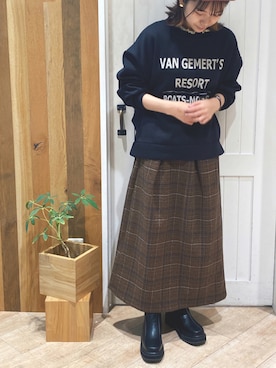 ねねさん（レディース・152cm）の冬コーディネート