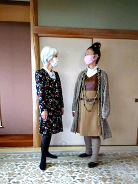 「アイテム（ワンピース/ドレス）」を使った、西川潤子旧姓庄司潤子さん（レディース・153cm・40代）の秋コーディネート
