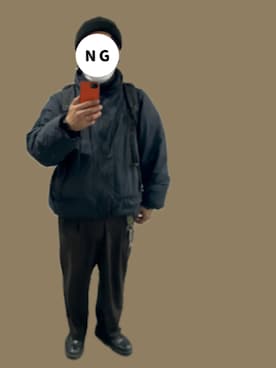 「アイテム（バックパック/リュック）」を使った、あべしさん（メンズ・170cm）の冬コーディネート