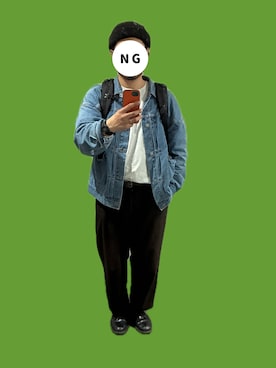 「RACAL（ラカル）のアイテム」を使った、あべしさん（メンズ・170cm）の春コーディネート