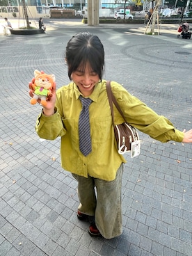 「アイテム（フォーマルスーツ/小物）」を使った、hannah hungさん（レディース・156cm）の冬コーディネート