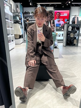 hannah hungさん（レディース・156cm）の冬コーディネート