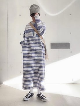 「HCAE（エイチシーエーイー）のアイテム」を使った、なな☺︎さん（レディース・155cm）の冬コーディネート