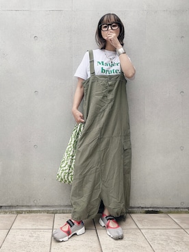 「STYLE DELI（スタイルデリ）のアイテム（アクセサリー）」を使った、なな☺︎さん（レディース・155cm）の夏コーディネート