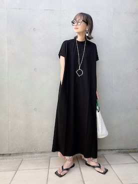 「チャイハネ（チャイハネ）のアイテム（パンツ）」を使った、なな☺︎さん（レディース・155cm）の夏コーディネート