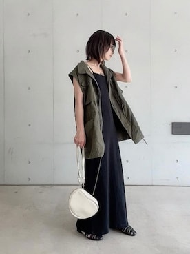 「apres（アプレ）のアイテム」を使った、なな☺︎さん（レディース・155cm）の夏コーディネート