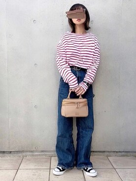 なな☺︎さん(レディース・155cm)の春コーディネート