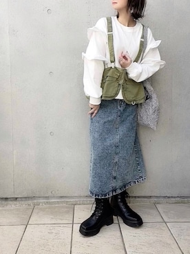 「Hint&Wit（ヒントアンドウィット）のアイテム」を使った、なな☺︎さん（レディース・155cm）の冬コーディネート