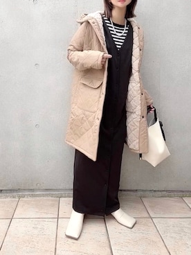 「zucca」｜「アイテム（ワンピース/ドレス）」を使った、なな☺︎さん（レディース・155cm）の冬コーディネート