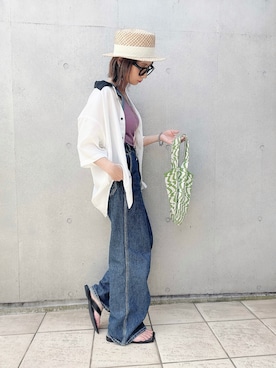 「EACH」｜なな☺︎さん（レディース・155cm）の夏コーディネート