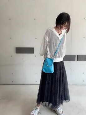 「HCAE（エイチシーエーイー）のアイテム」を使った、なな☺︎さん（レディース・155cm）の春コーディネート