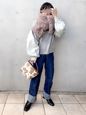なな☺︎さん（レディース・155cm）の冬コーディネート