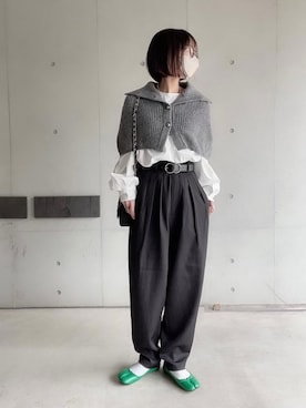 なな☺︎さん（レディース・155cm）の冬コーディネート