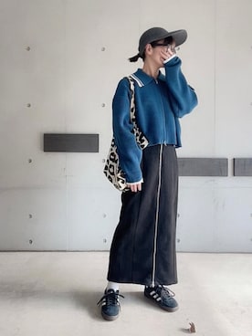 「copine」｜「アイテム（帽子）」を使った、なな☺︎さん（レディース・155cm）の冬コーディネート