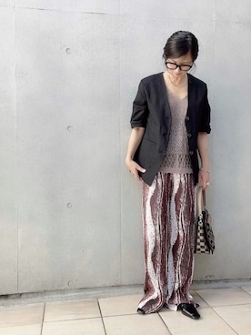 「chapter world（チャプターワールド）のアイテム」を使った、なな☺︎さん（レディース・155cm）の夏コーディネート