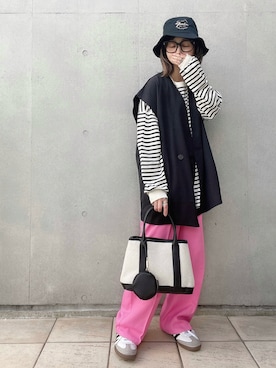 「COLOR TOKYO ACCESSORIES（カラートウキョウアクセサリー）のアイテム（リング）」を使った、なな☺︎さん（レディース・155cm）の春コーディネート