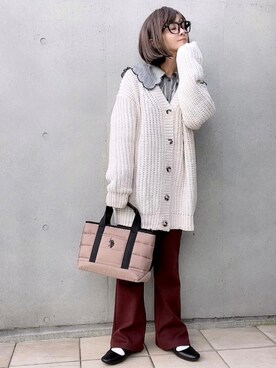 「アイテム（バレエシューズ）」を使った、なな☺︎さん（レディース・155cm）の秋コーディネート