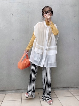 「coca（ANDEX shoes product）（コカ）のアイテム（サンダル）」を使った、なな☺︎さん（レディース・155cm）の夏コーディネート