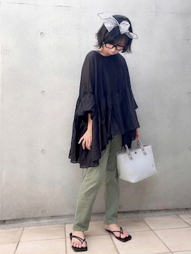 なな☺︎さん（レディース・155cm）の夏コーディネート