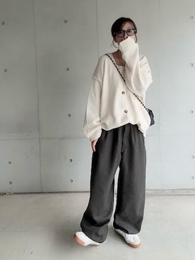 なな☺︎さん（骨格ナチュラル・レディース・155cm）の秋コーディネート