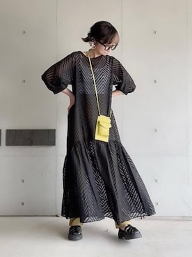 「copine」｜「アイテム（アクセサリー）」を使った、なな☺︎さん（レディース・155cm）の夏コーディネート