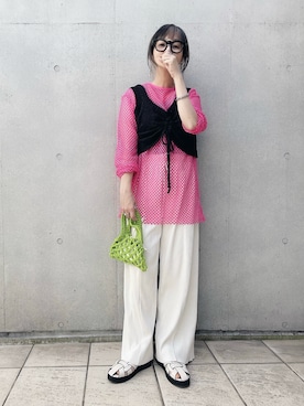 なな☺︎さん（レディース・155cm）の夏コーディネート