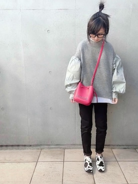 「zucca」｜「アイテム（その他）」を使った、なな☺︎さん（レディース・155cm）の冬コーディネート