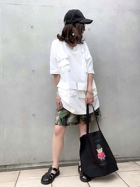 「wears（ウェアーズ）のアイテム」を使った、なな☺︎さん（レディース・155cm）の夏コーディネート