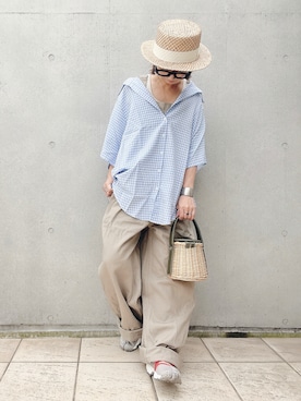 「polcadot」｜なな☺︎さん（レディース・155cm）の夏コーディネート
