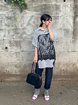 「chuclla（チュクラ）のアイテム」を使った、なな☺︎さん（レディース・155cm）の春コーディネート