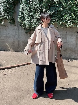 なな☺︎さん（レディース・155cm）の春コーディネート