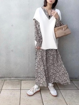 「seeds（シーズ）のアイテム」を使った、なな☺︎さん（レディース・155cm）の冬コーディネート