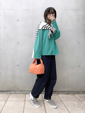 「COLOR TOKYO ACCESSORIES（カラートウキョウアクセサリー）のアイテム（リング）」を使った、なな☺︎さん（レディース・155cm）の春コーディネート