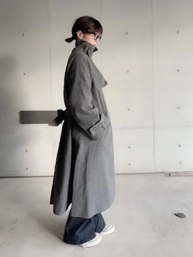 「tiptop（ティップトップ）のアイテム（その他アウター）」を使った、なな☺︎さん（レディース・155cm）の秋コーディネート