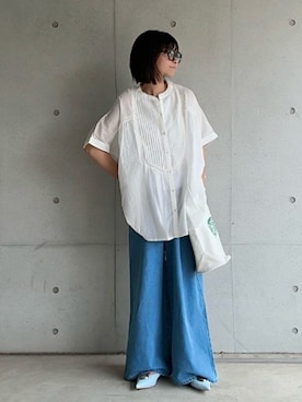 「notch.（ノッチ）のアイテム」を使った、なな☺︎さん（レディース・155cm）の春コーディネート