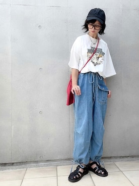 「wears（ウェアーズ）のアイテム」を使った、なな☺︎さん（レディース・155cm）の夏コーディネート