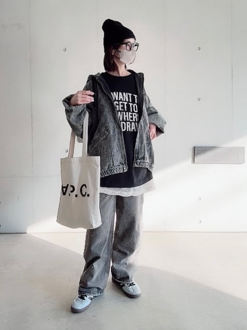 80s 90s ヨーロッパ パーカー フーディー デニムジャケット 濃 E477 vintage like hard wash denim hoodie/ヴィンテージライク