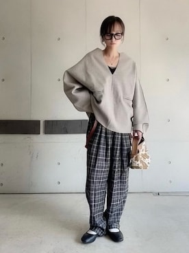 「INTERPLAY（インタープレイ）のアイテム」を使った、なな☺︎さん（レディース・155cm）の秋コーディネート