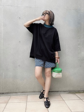 「apres（アプレ）のアイテム」を使った、なな☺︎さん（レディース・155cm）の夏コーディネート