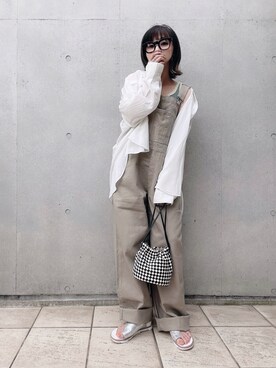 「coca（ANDEX shoes product）（コカ）のアイテム（サンダル）」を使った、なな☺︎さん（レディース・155cm）の夏コーディネート