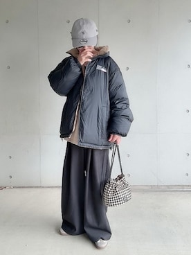 「アイテム（スラックス）」を使った、なな☺︎さん（レディース・155cm）の秋コーディネート