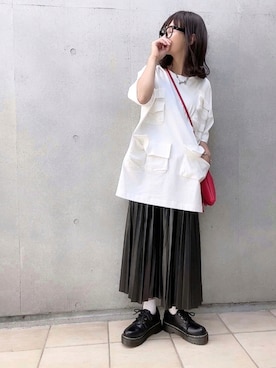 「アイテム（ドレスシューズ）」を使った、なな☺︎さん（レディース・155cm）の夏コーディネート