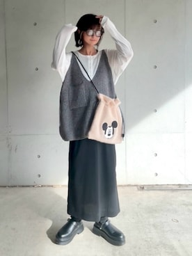 なな☺︎さん（レディース・155cm）の春コーディネート