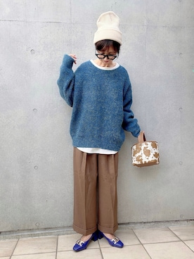 「Alite cloth（アリーテクロス）のアイテム」を使った、なな☺︎さん（レディース・155cm）の秋コーディネート