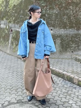 なな☺︎さん（レディース・155cm）の冬コーディネート