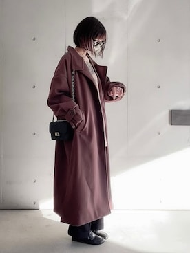 「マイベストコーデ2022」｜「アイテム（その他アウター）」を使った、なな☺︎さん（レディース・155cm）の冬コーディネート