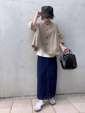 「OMNES Another Edition（オムネス アナザーエディション）のアイテム」を使った、なな☺︎さん（レディース・155cm）の夏コーディネート